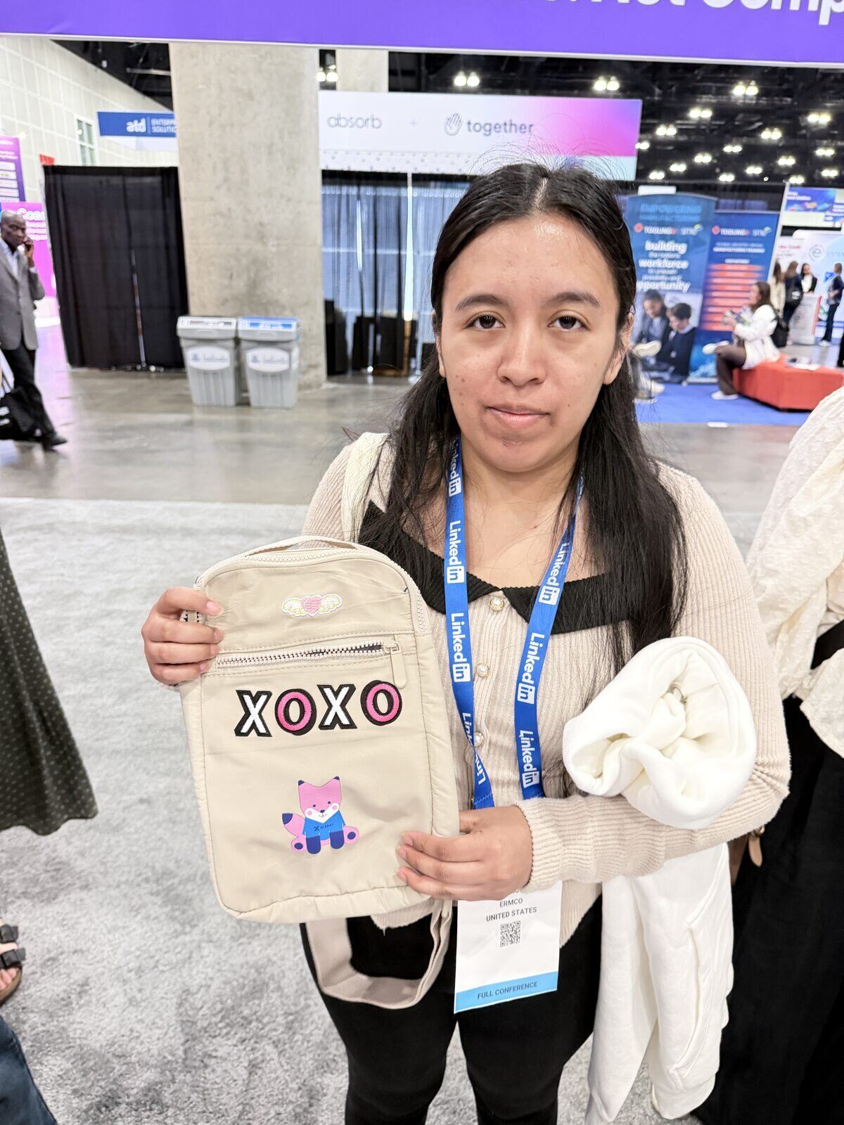 On-site shirt printing at a Nashville trade show booth