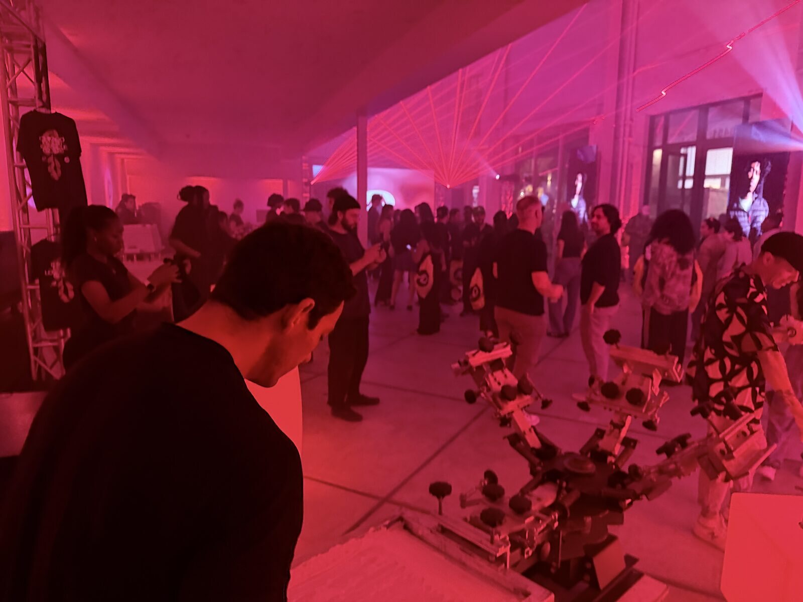 Merch Troop live event printing in Nashville — made live, worn out the door
